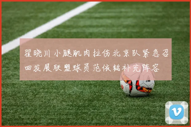 翟晓川小腿肌肉拉伤北京队紧急召回发展联盟球员范依铭补充阵容